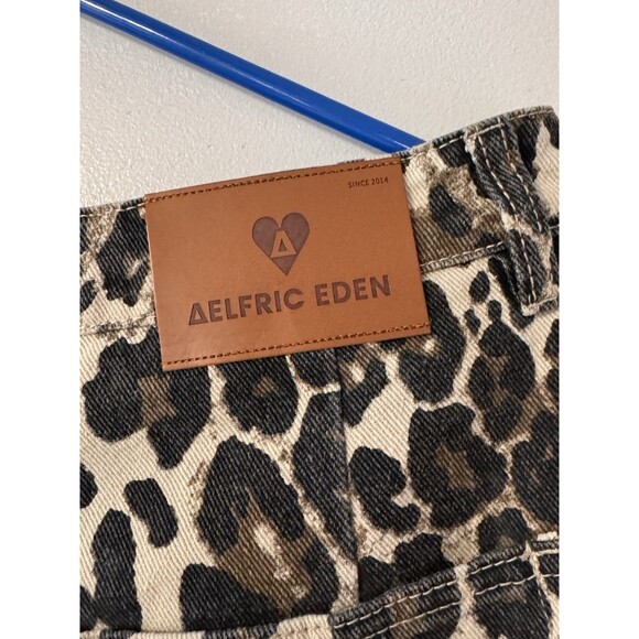 Aelfric Eden Leopard Jeans Size 34 Unisex Sizing Wide Leg - Picture 16 of 16